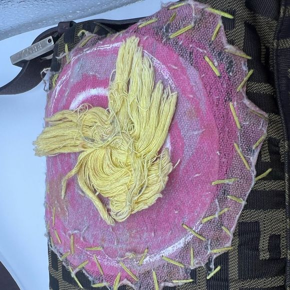 Fendi Zucca Floral Baguette - Picture 11 of 11